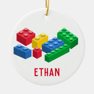 Décoration En Céramique Des enfants colorés par des briques construites p