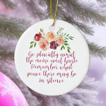 Décoration En Céramique Desiderata Poème Méditation pacifique<br><div class="desc">Allez tranquillement au milieu du bruit et hâtez-vous. Rappelez-vous quelle paix il peut y avoir en silence. Un beau rappel d'être attentif dans la vie. Un joli cadeau de méditation de pleine conscience pour un yogi qui désire être calme et paisible. Méditez et soyez un avec la Terre.</div>