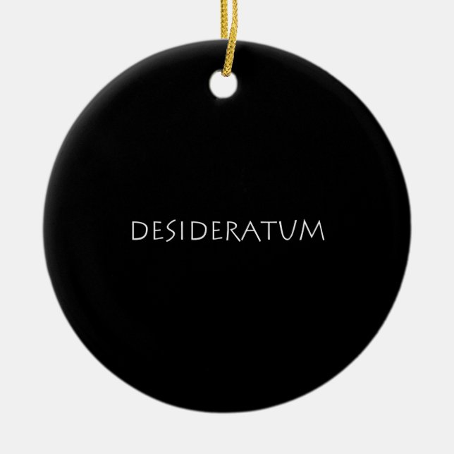 Décoration En Céramique Desideratum (Devant)