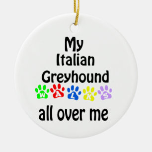 Décoration En Céramique Design italien Greyhound Walks