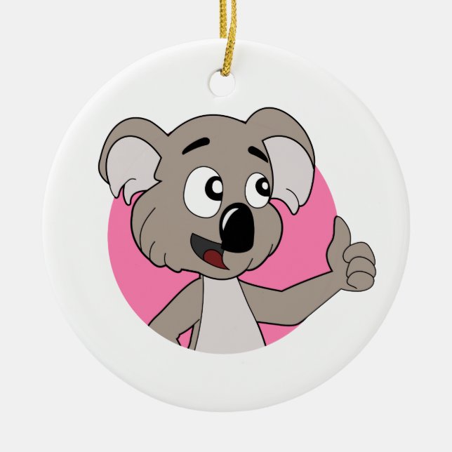 Décoration En Céramique Dessin animé d'ours koala  (Devant)