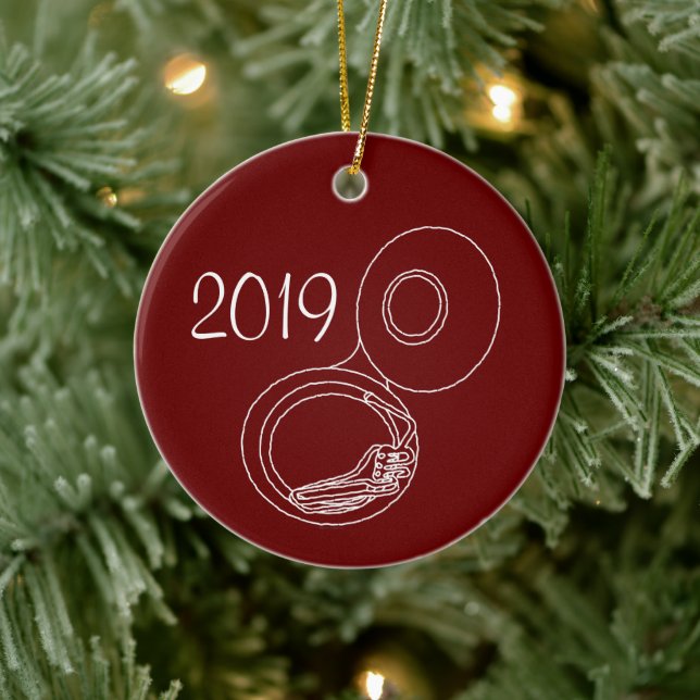 Décoration En Céramique Dessin Tuba brut (Arbre)