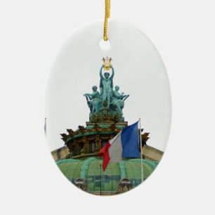 Décoration En Céramique Dessus de toit de l'opéra Garnier à Paris, Franc