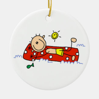 Décoration En Céramique Détente sur le matelas d'air