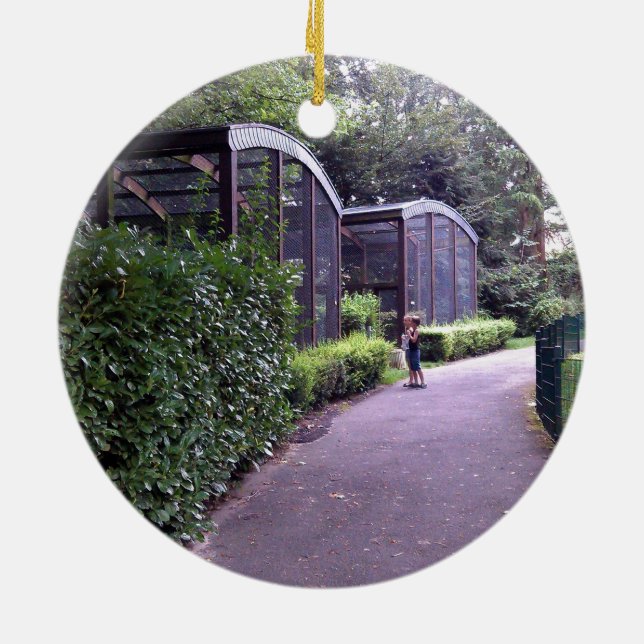 Décoration En Céramique deux enfants dans le parc (Dos)