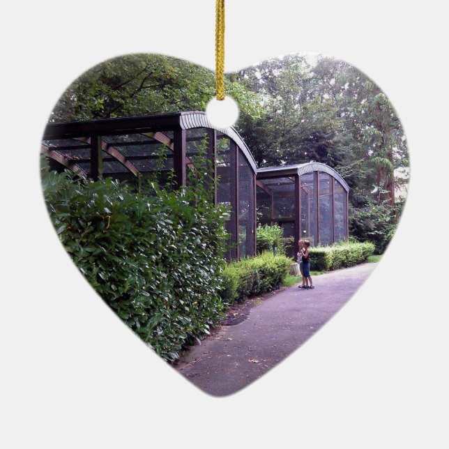 Décoration En Céramique deux enfants dans le parc (Dos)