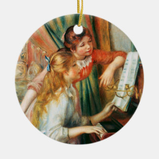 Décoration En Céramique Deux filles au piano, Pierre Auguste Renoir