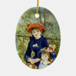 Décoration En Céramique Deux Soeurs (En Terrasse) De Pierre Renoir