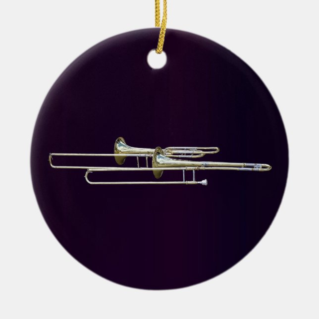 Décoration En Céramique Deux Trombones (Devant)