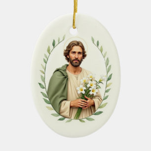 Décoration En Céramique Dévotion catholique de Saint Joseph