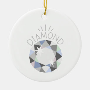 Décoration En Céramique Diamant Birthstone