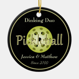 Décoration En Céramique Dinking Duple Pickleball Ball