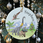 Décoration En Céramique Dinosaur Tricératops de Noël Jurassique Noël<br><div class="desc">Cette conception peut être personnalisée dans la zone fournie en modifiant la photo et/ou le texte. Vous pouvez également le customiser en cliquant sur Personnaliser ce Modèle, puis en choisissant l'option cliquer pour customiser et supprimer ou modifier la couleur de l'arrière - plan, ajouter du texte, modifier la couleur ou...</div>