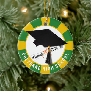 Décoration En Céramique Diplôme de casquette de 2026 Diplôme de Photo