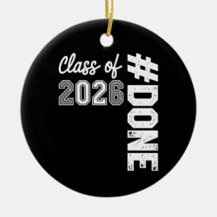 Décoration En Céramique Diplômé de la promotion 2026 26 Diplômé fier