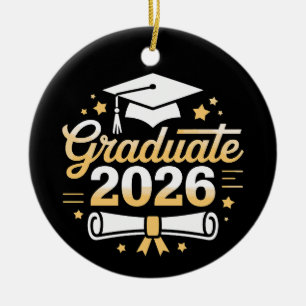Décoration En Céramique Diplômé de la promotion 2026, 26e famille fière