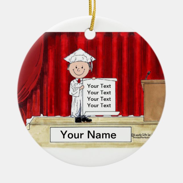 Décoration En Céramique Diplôme - Homme (Devant)