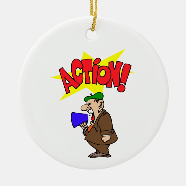 Décoration En Céramique Directeur de movie (Devant)