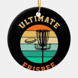 Décoration En Céramique Disque Golf Ultimate Frisbee