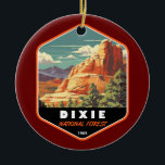Décoration En Céramique Dixie National Forest Utah Travel Art Vintage<br><div class="desc">Dixie National Forest,  dessin vectoriel. Plus grande forêt nationale de l'Utah,  elle chevauche la ligne de partage entre le Grand Bassin et le fleuve Colorado.</div>