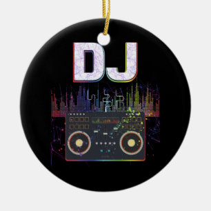 Décoration En Céramique Dj Music Lover Music Player Sound Cool