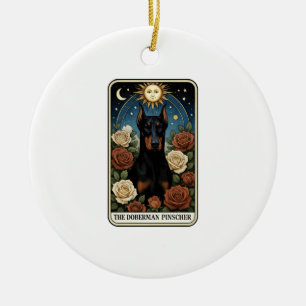 Décoration En Céramique Doberman Pinscher