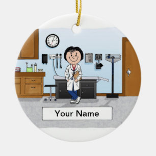 Décoration En Céramique Docteur, Infirmière, Médecine Assistant - Femme