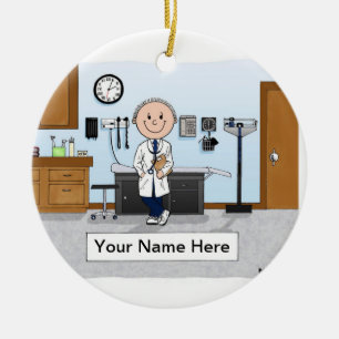 Décoration En Céramique Docteur, Infirmière responsable, Médecin Assistant