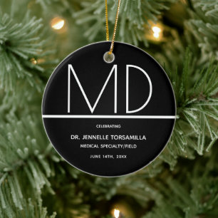 Décoration En Céramique Docteur MD Keepsaké Ornament en céramique