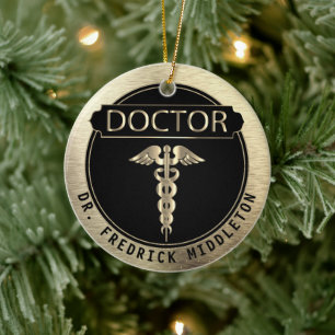 Décoration En Céramique Doctor 👨⚕️ - Black and Gold