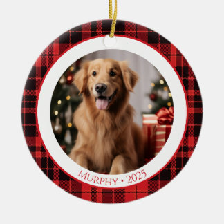 Décoration En Céramique Dog Lover Pet Christmas Ornament 2025 with Photo