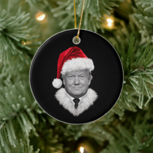 Décoration En Céramique Donald Trump Christmas Funny Santa Hat Don