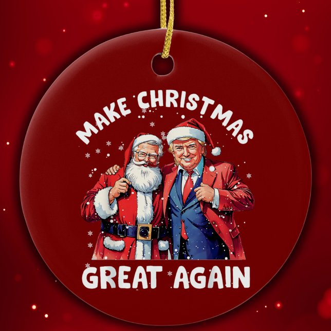 Décoration En Céramique Donald Trump Père Noël | Don Trump Père Noël (Créateur téléchargé)