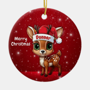 Décoration En Céramique Donner bébé cerf, faon, biche, renne🦌 🎄