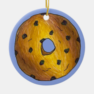 Décoration En Céramique Donut Douze Blueberry Cake Doughnut Pâtisserie