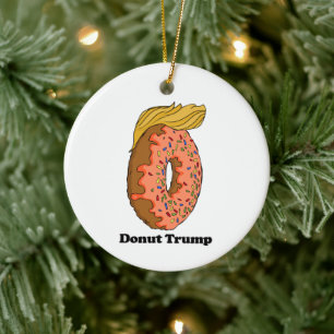 Décoration En Céramique Donut Trump - - Politique -