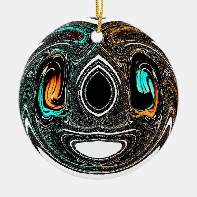 Décoration En Céramique Doodle ethnique africain Zebra texturé Art Imprime (Devant)