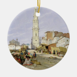 Décoration En Céramique DOS Clerigos, Porto, Portugal, 1837 de Torre