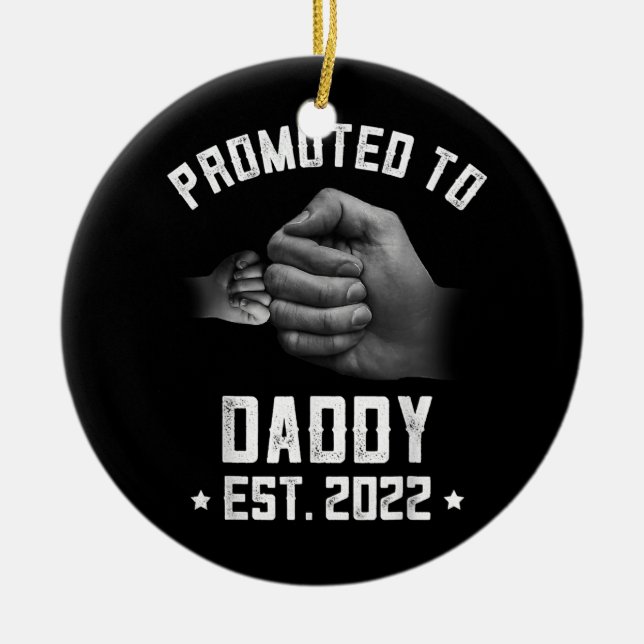Décoration En Céramique Doted Mens New Dad Fun Pregnancy Announcement (Devant)