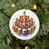 Douze tambours à tambourDouze jours de Noël