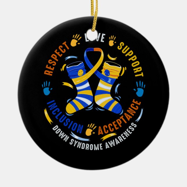 Décoration En Céramique Down Syndrome Respect Support Down Syndrome Award (Devant)