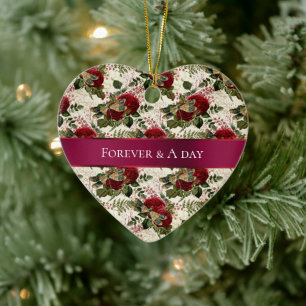 Décoration En Céramique Dragonflies de crème et Roses