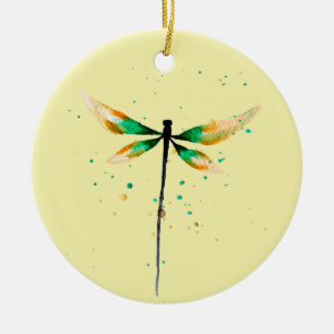 Décoration En Céramique Dragonfly cute watercolor design
