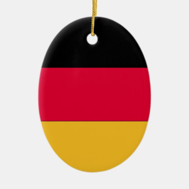 Décoration En Céramique Drapeau allemand (Devant)