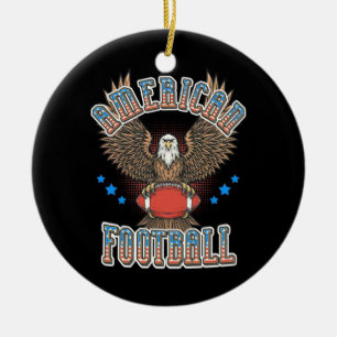 Décoration En Céramique Drapeau américain de football