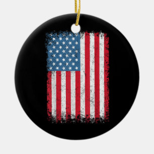 Décoration En Céramique Drapeau américain patriotique USA pour hommes femm