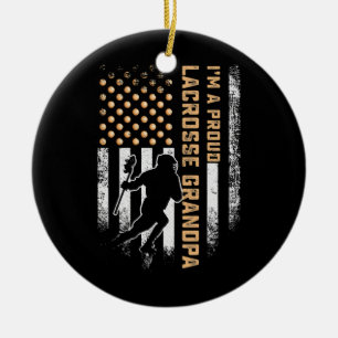 Décoration En Céramique Drapeau américain vintage Je suis une fière crosse