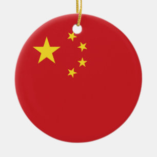 Décoration En Céramique Drapeau chinois