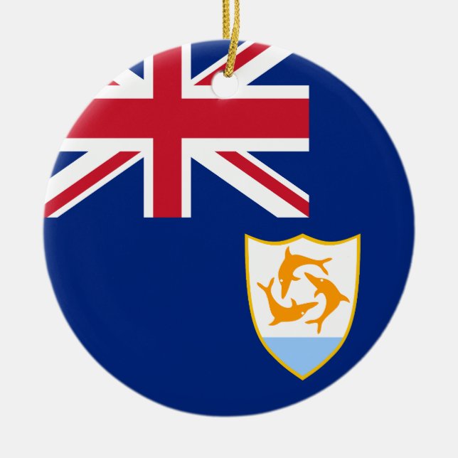 Décoration En Céramique Drapeau d'Anguilla (Devant)