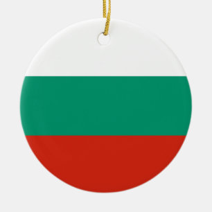 Décoration En Céramique Drapeau de Bulgarie